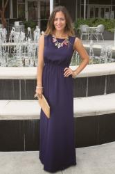 Outfit Post: Royal Purple Maxi