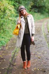 Leopard Print, A Trench Coat & A Gold Sequinned Collar