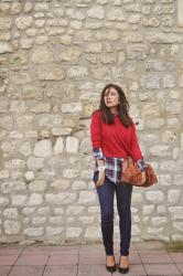 Red crop top 