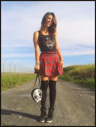 Tartan, skulls and studs...