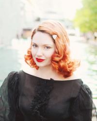 black and sheer vintage
