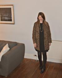 Leopard print coat