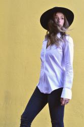 basics: white blouse