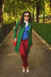Colour block in fall colours