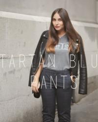 Tartan blue pants