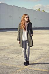 Olive-Green Coat and the Perfect Errand Outfit