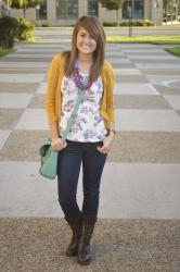 MUSTARD CARDIGAN!!!!