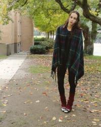 Tartan and legwarmers - OOTD