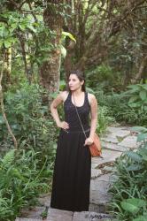 Recycle your Summer Black Maxi Dress for Fall