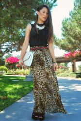 Outfit :: Red Lips and Leopard Prints 