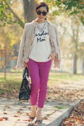 Weekender: Lace Flats and Tweed Jacket