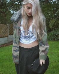 slouchy Topshop trousers & heels