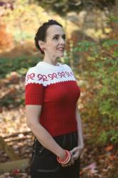 40's Knit Bow Sweater