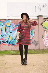 Dress in tartan