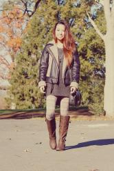 Black and Brown Leather