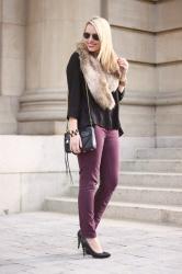 Faux Fur & Bordeaux