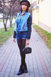 Denim & Black