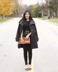 Leather peplum