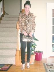 Black + Leopard and I am Baaaaaack!!!