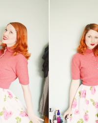 vintage roses, beaded collars
