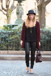La mode en Black & Bordeaux, again!