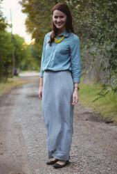 Outfit Post: Chambray & a Maxi
