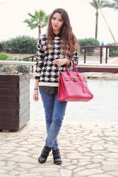 Houndstooth sweater