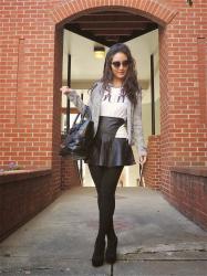 Remix:  The Faux Leather Skirt