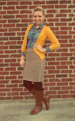 pinspired style: mustard & stripes