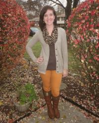 Leopard Scarf and Fall Colors