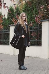 Duffle check dress