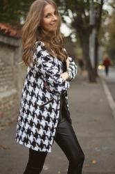 Houndstooth coat ... 