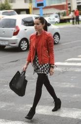 "Mini Houndstooth Skirt"