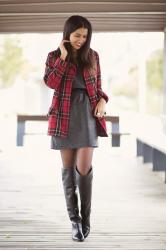 The plaid coat