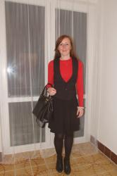 Monday's outfit: Red&Black