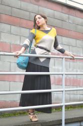 Long Skirt, Pullover And Coat