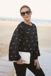 Kenzo eye Kimono sweatshirt