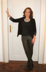 A STATEMENT IN LEATHER TROUSERS