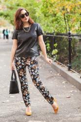 outfit remix: blue floral, two ways