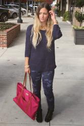 Outfit Post: Navy & Fuchsia 