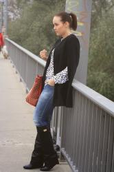 studded red bag