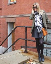 Aztec Print + Army Jacket