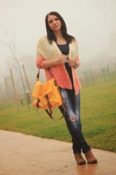 Yellow handbag