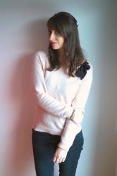 Le pull doudou rose