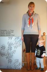 OOTD/Review: Cashmere Chevron Sweater and a Bunch of Oldies.