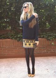 Wool Sweater and skirt