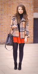 OOTD | PLAID JACKET & RED SKIRT