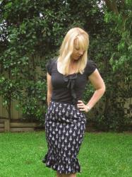 Retro ladies wiggle skirt - Burdastyle Jenny