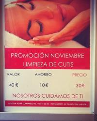 PROMOCIÓN LIMPIEZA DE CUTIS EN EL SALÓN ALMINA