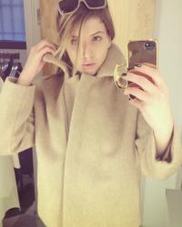 FROM THE FITTING ROOM: SEARCHING A WARM BEIGE COAT 